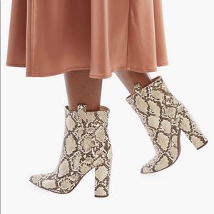Snakeskin Booties size 10
